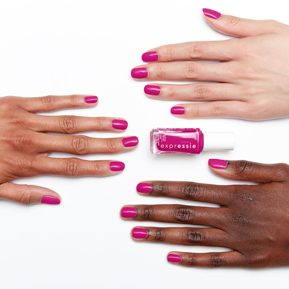 essie bottle cap and label detail highlighting vegan formula benefit