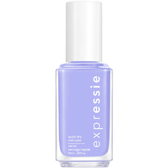 essie bottle front view showing bright lilac shade and quick-dry benefit
