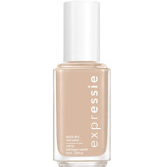 essie front bottle showing Millennium Momentum beige, quick application benefit