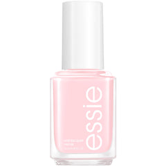 essie Fiji bottle front view showing glossy pastel pink and clear brand label for confident color choice