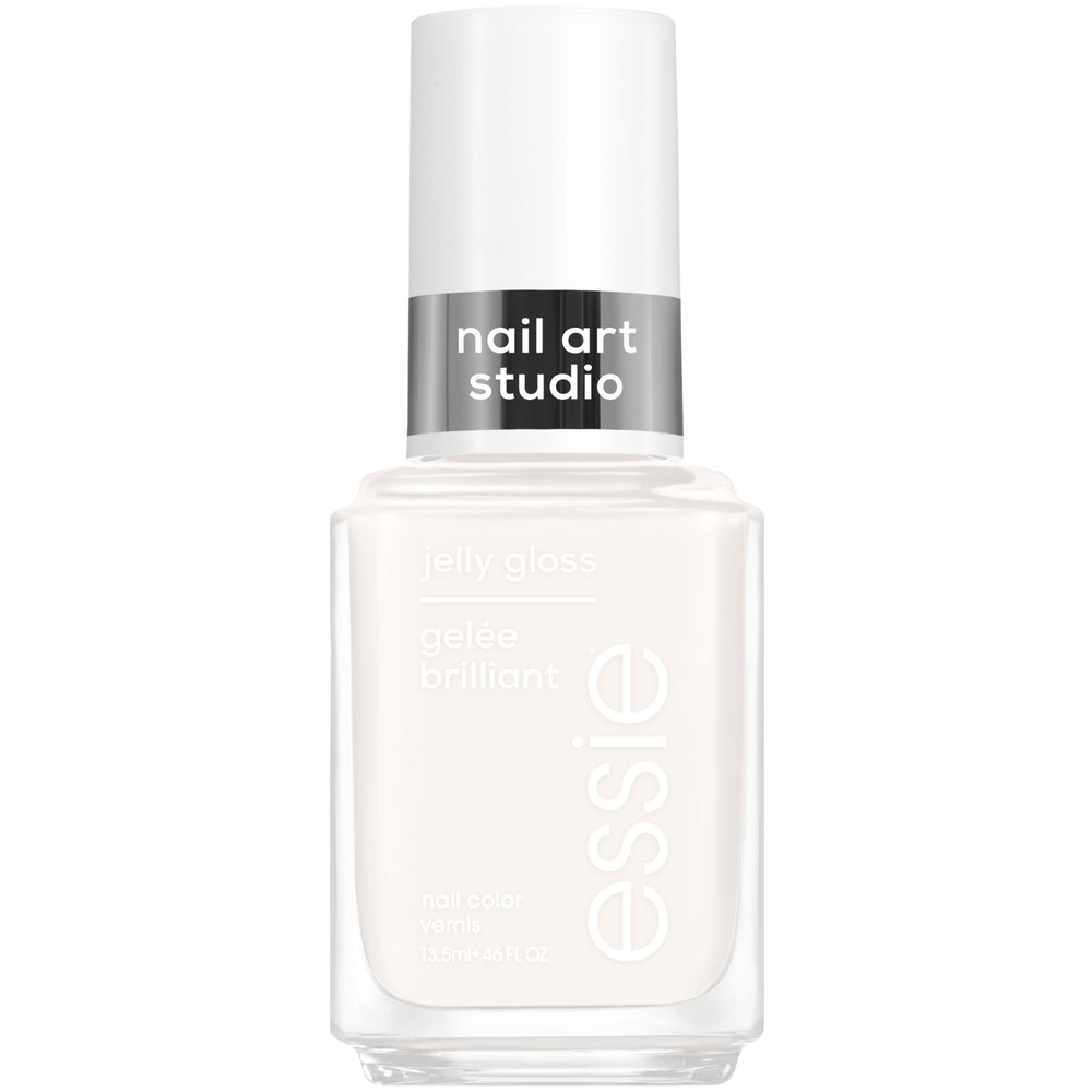 essie front bottle Arctic Jelly showing sleek packaging and shade benefit