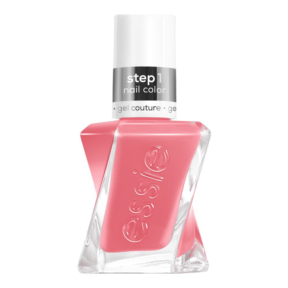essie Gallery Glam bottle front view showing bright pink shade and glossy finish