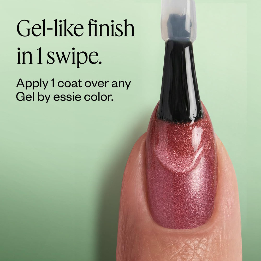 essie on-hand manicure showing matte finish that resists chips during use
