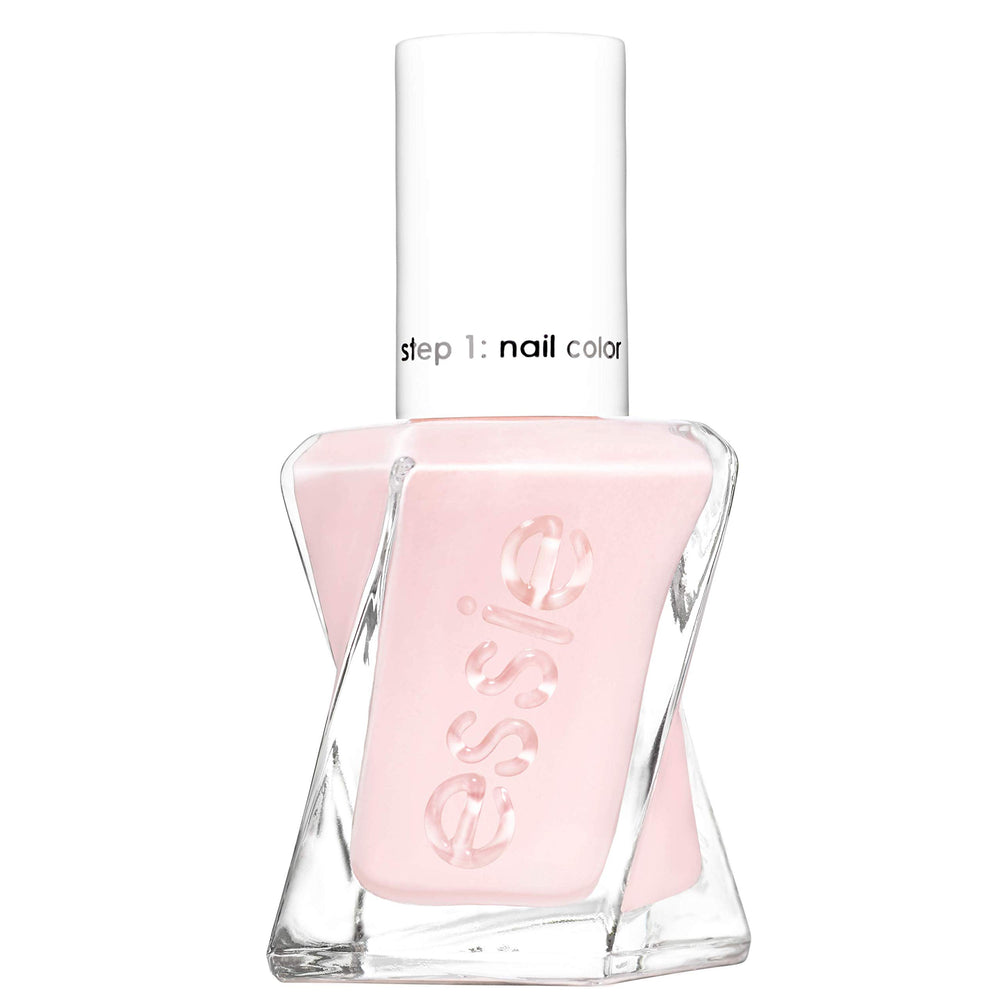 Essie bottle front view showing color and label benefit long-lasting shine