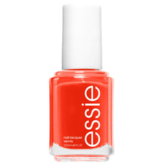 essie Geranium front bottle showing glossy red-orange shade and brand