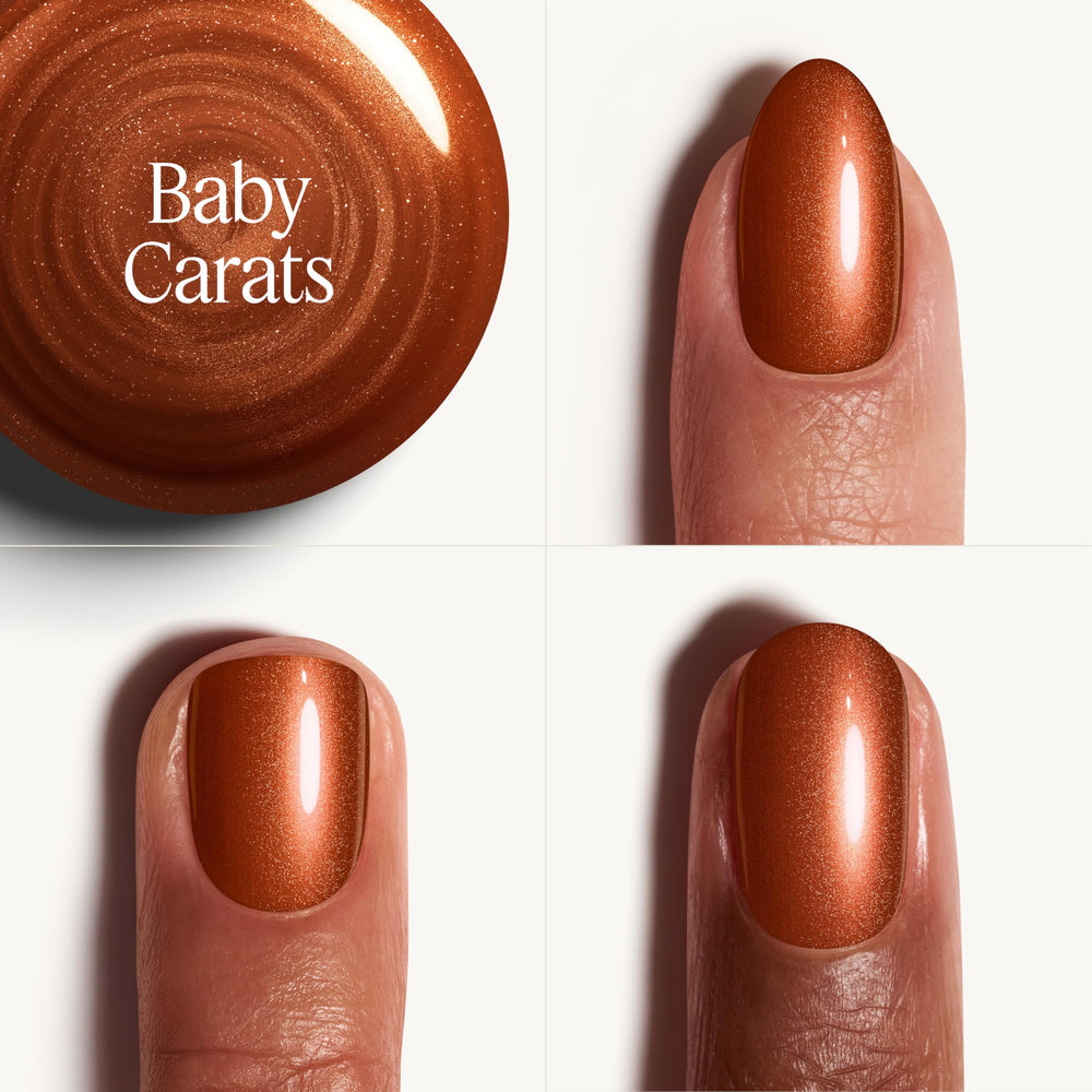 essie polish applied on a fingernail demonstrating even finish and gel-like shine