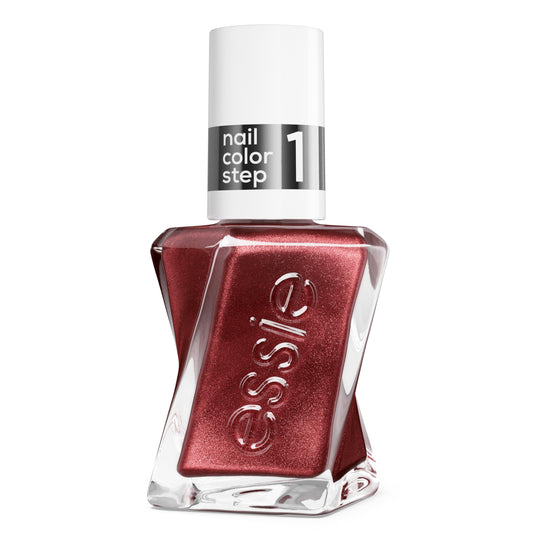 essie bottle front packaging showing Size Me Up diamond-dusted color and brand benefit