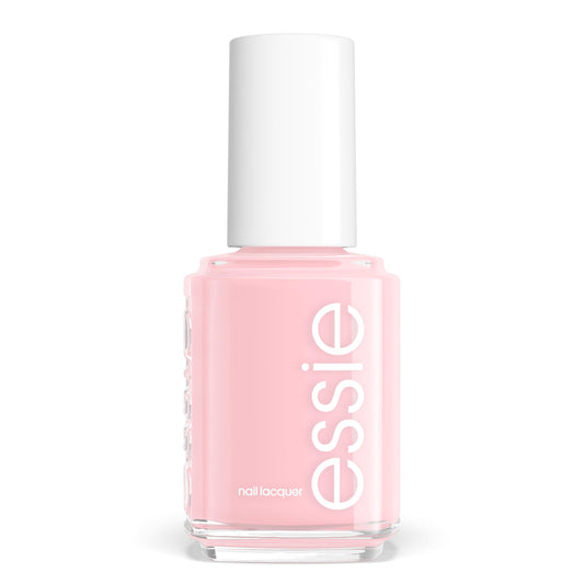 Essie Mademoiselle front bottle showing soft pink color and neat packaging benefit polish visibility
