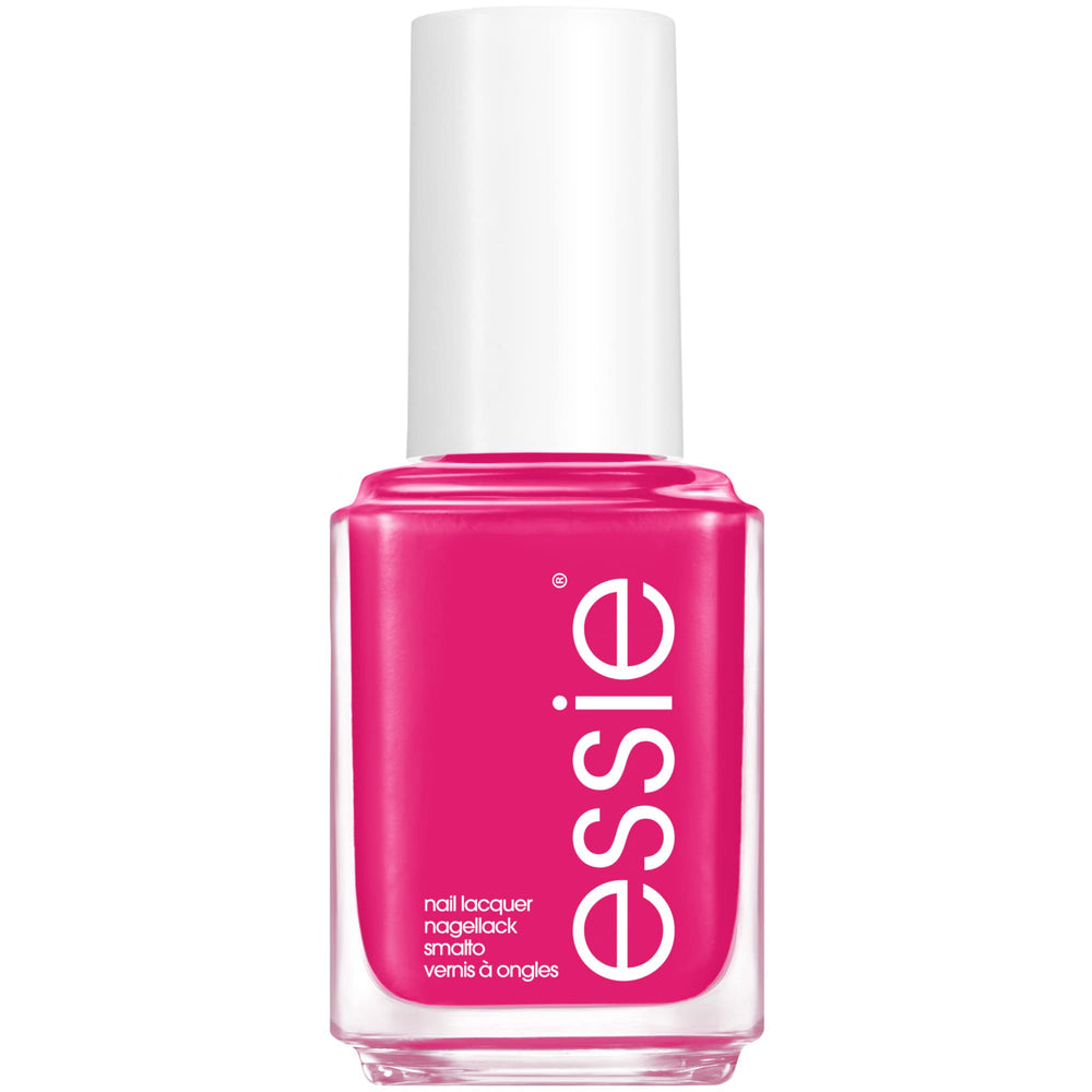 essie Pencil Me In front bottle showing vibrant magenta color and cream finish