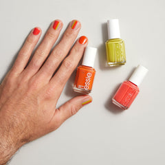 essie label closeup showing shade name and ingredient transparency