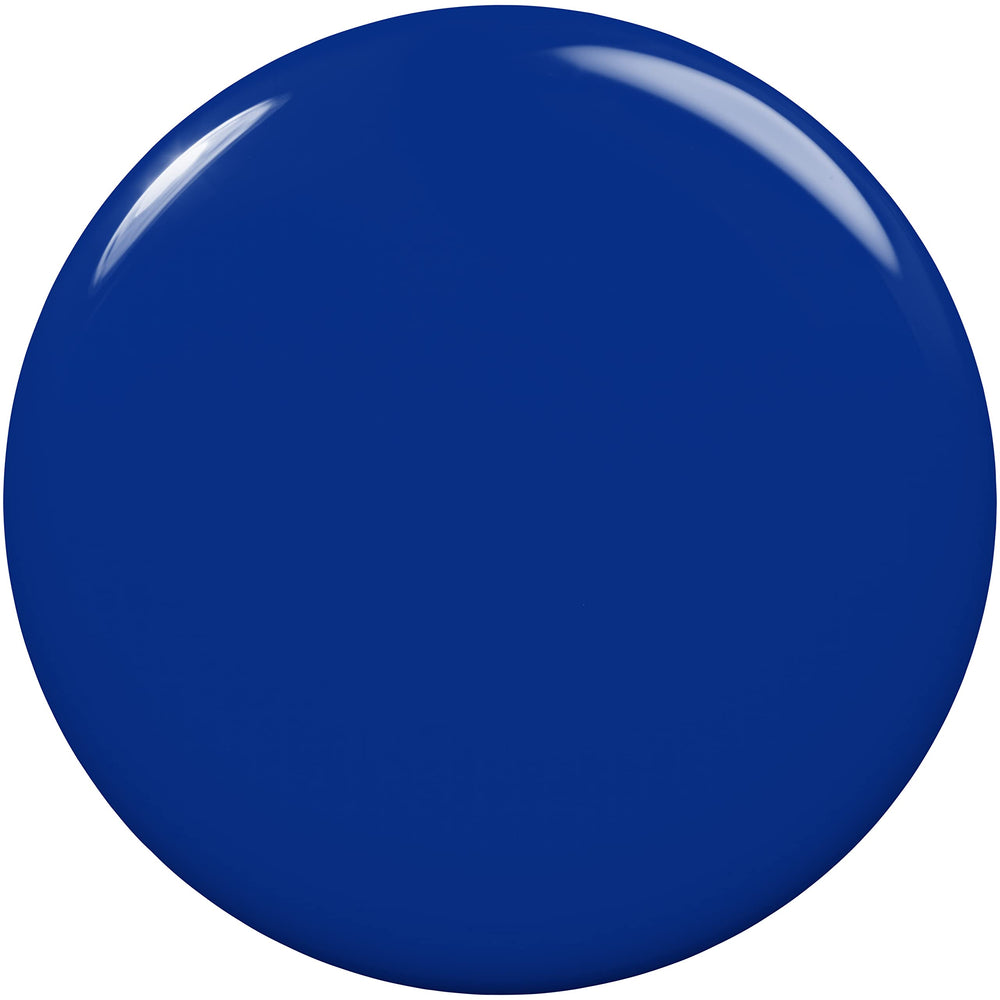 essie brush applying Blue polish for smooth even strokes and streak-free coverage