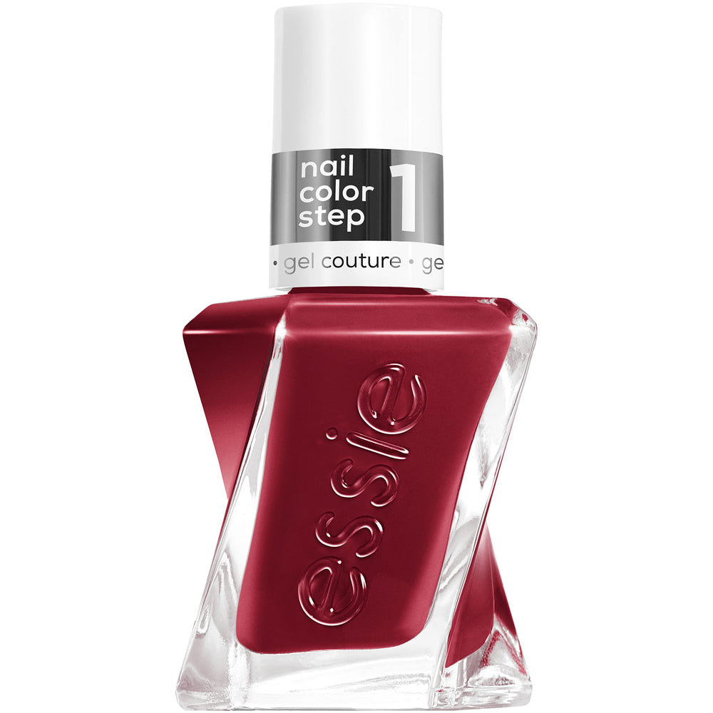 essie Put In The Patchwork front bottle showing color and label, clear view
