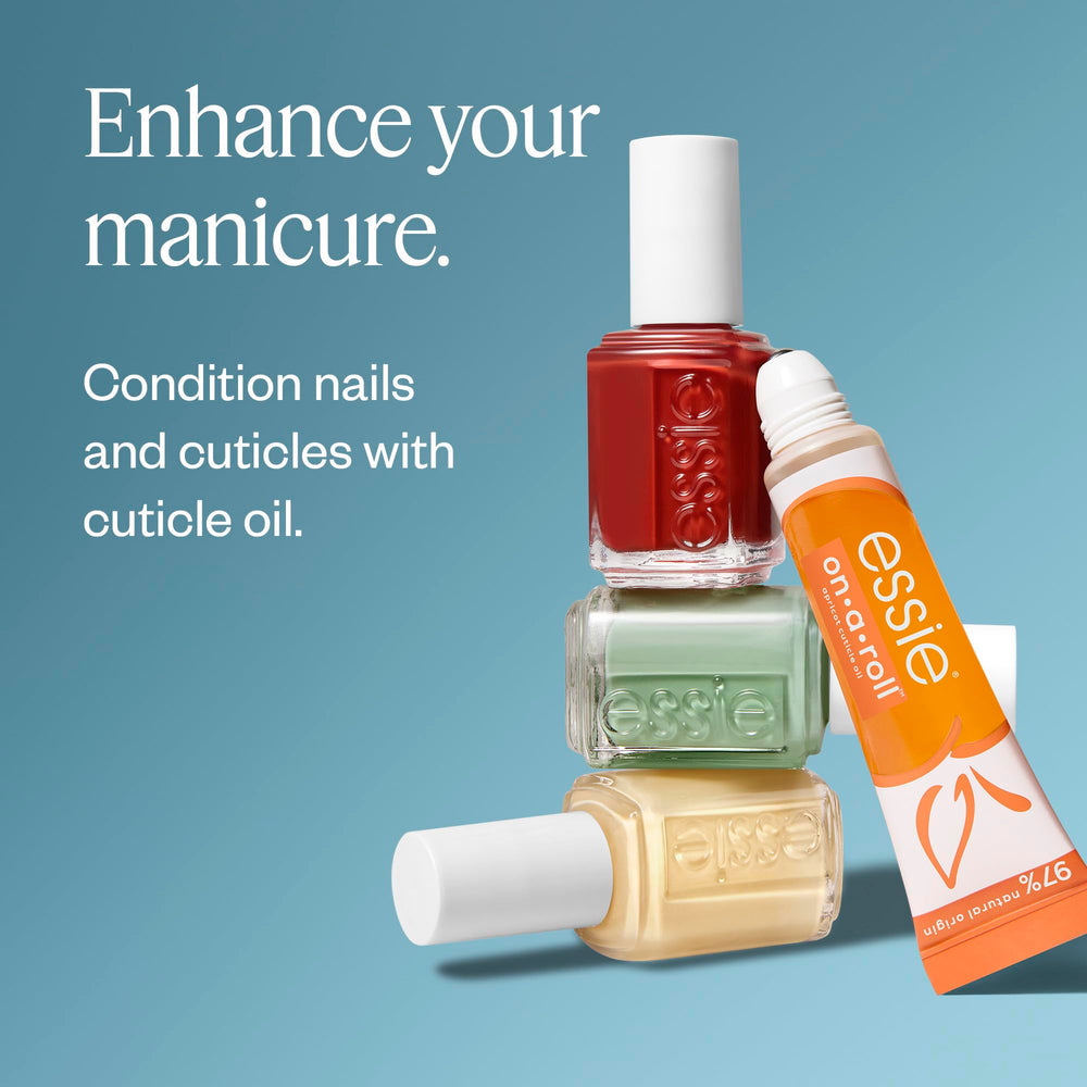 essie brush cap and texture close-up showing ergonomic brush for control