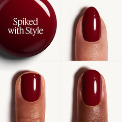 essie brush laying a smooth stroke demonstrating even application benefit