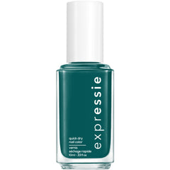 essie bottle front view showing kelly green color and quick-dry benefit