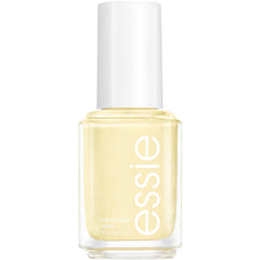 essie bottle front packaging showing lemon yellow shade and glossy benefit