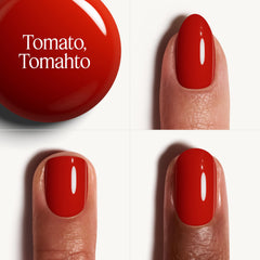 essie swatch on nails hand model showing true color payoff and finish
