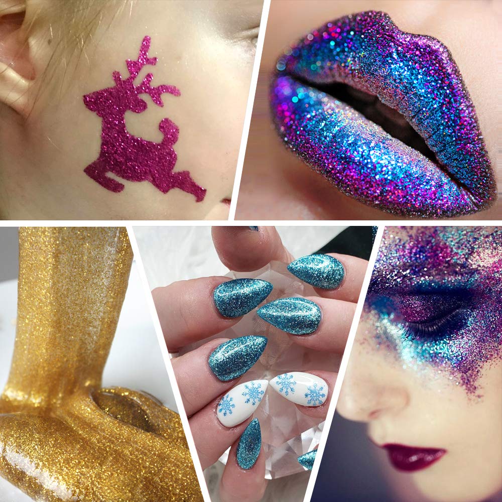 Estanoite glitter displayed at a craft station inspiring creative projects
