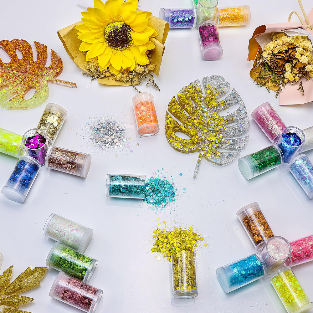 Estanoite used for nail art application displaying dimensional sparkle and salon-ready benefit