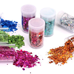 Estanoite nail art detail with encapsulated glitter for professional-looking nails
