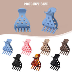 Estedro seven clips laid out flat demonstrating full set versatility for sectioning