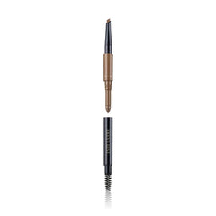 Estée Lauder front view of the 3-in-1 brow tool showing all three ends and portability benefit
