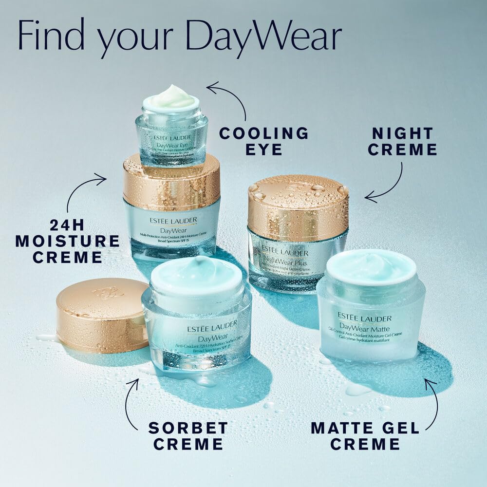 Estée Lauder DayWear application on fingertip demonstrating smooth under-eye spread