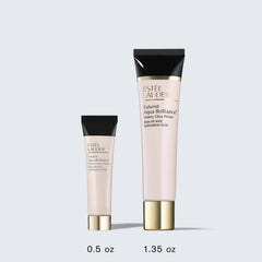 Estée Lauder lifestyle on vanity illustrating daily use and a luminous complexion