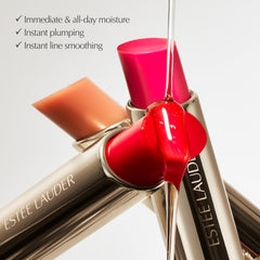 Estée Lauder ingredients layout with apricot cherry papaya oils highlighting nourishment benefit