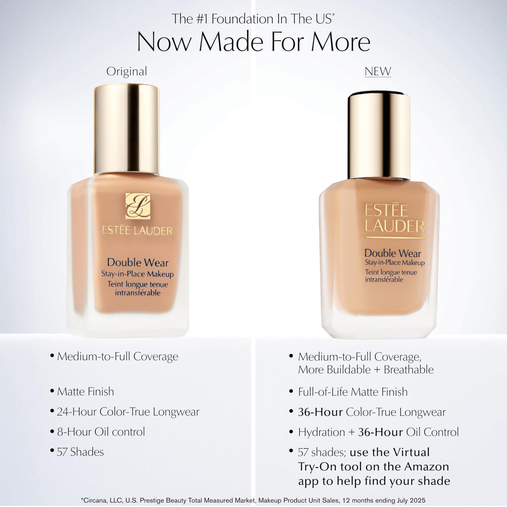 Estée Lauder liquid texture close-up highlighting breathable, fluid finish
