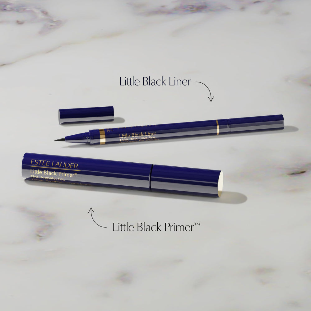 Estée Lauder wedge tip close-up demonstrating versatile thin or thick lines