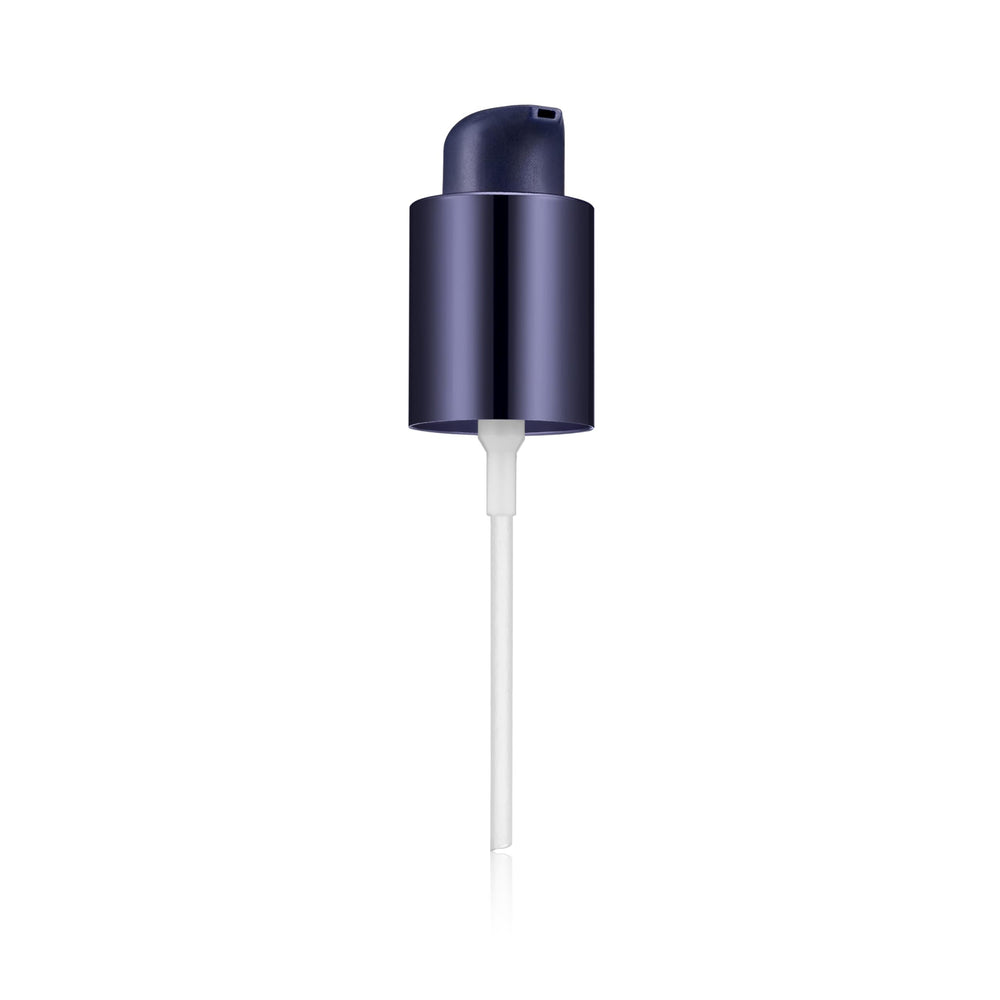 Estée Lauder pump front view showing sleek top and precise dispensing benefit
