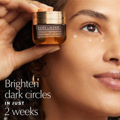 Estée Lauder trio in use on model demonstrating dramatic lashes and defined eyes
