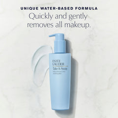 Estée Lauder in-use removing waterproof eye makeup gently and effectively