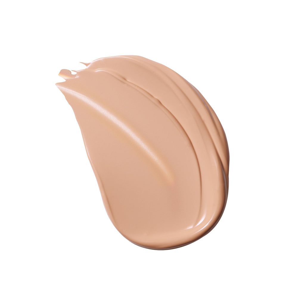 Estée Lauder texture close-up of liquid-cream formula displaying smooth blendability