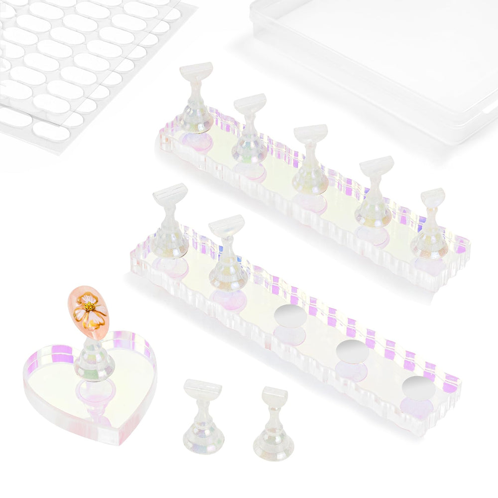 ESUOHYM front packaging showing aurora and white stands, highlights kit completeness and portability