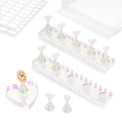 ESUOHYM front packaging showing aurora and white stands, highlights kit completeness and portability