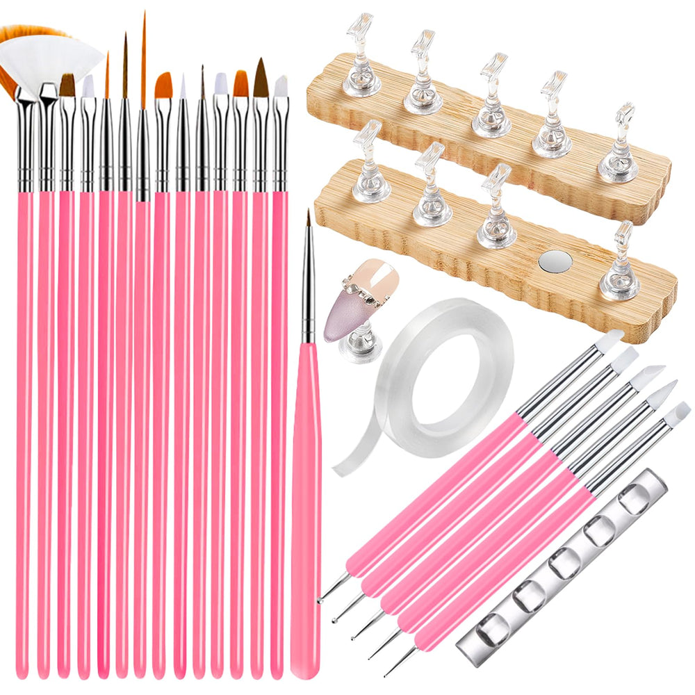 ESUOHYM front packaging showing full nail art kit and benefits