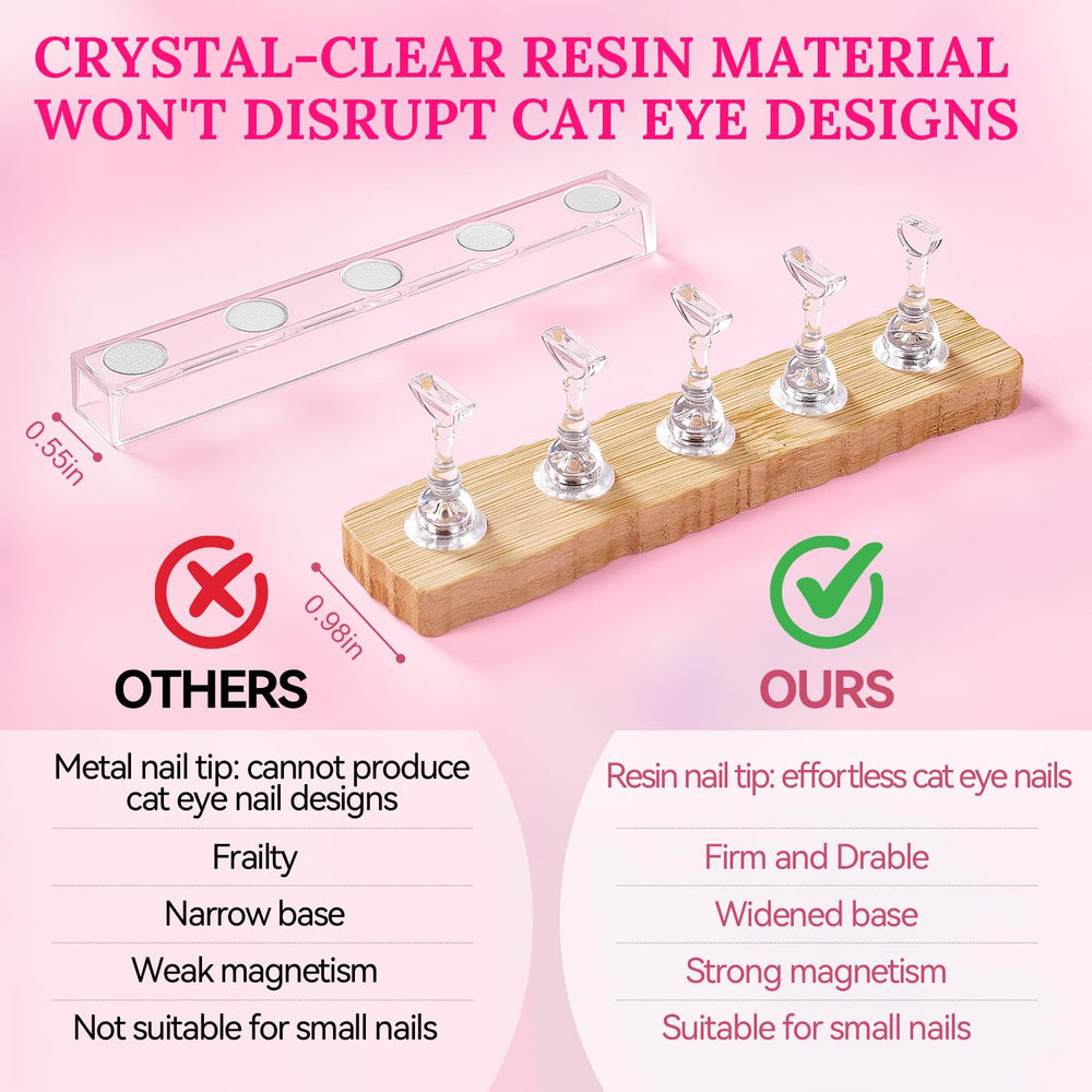 ESUOHYM magnetic nail tip holder detail securing press-on pieces
