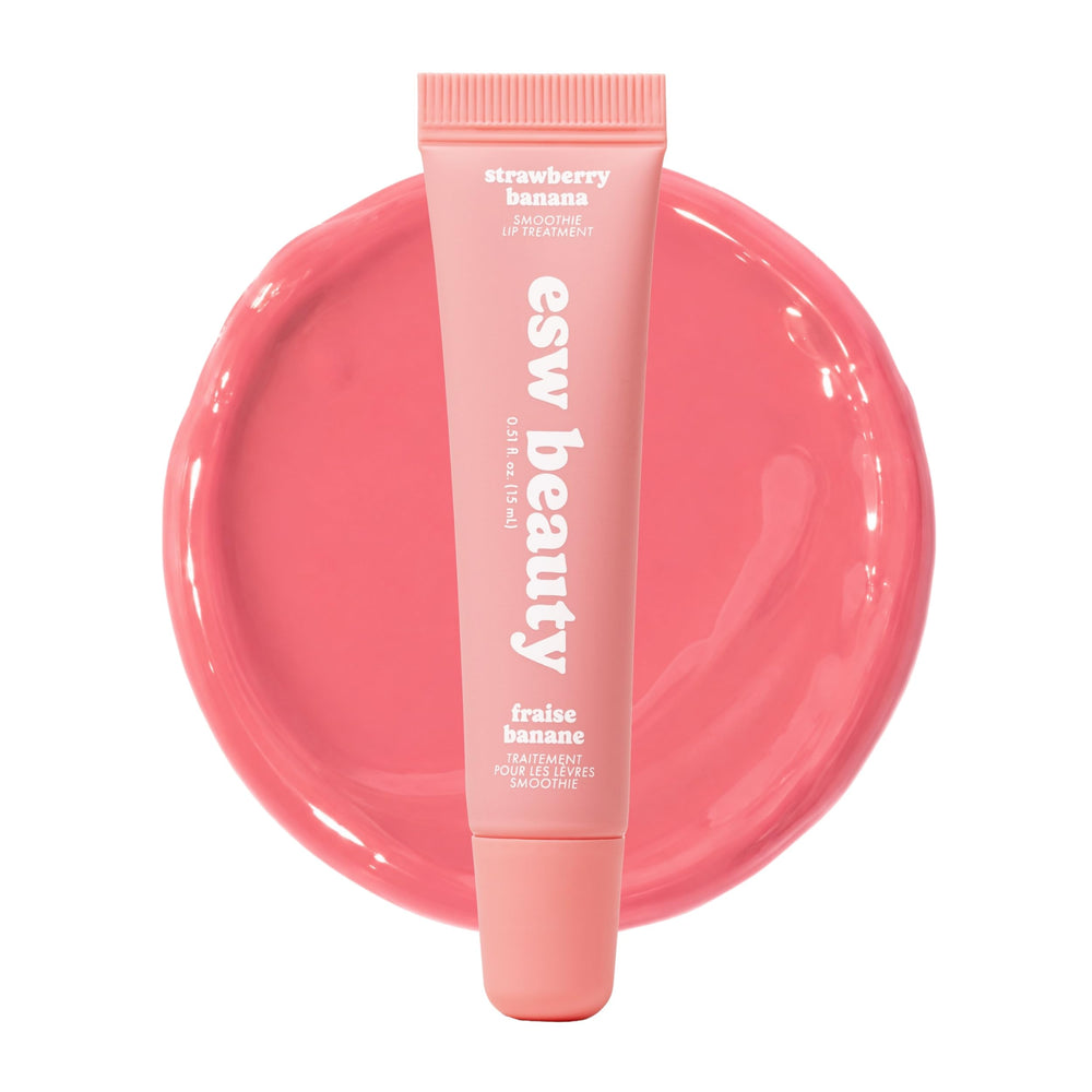 ESW Beauty front packaging showing strawberry banana smoothie tint and benefits