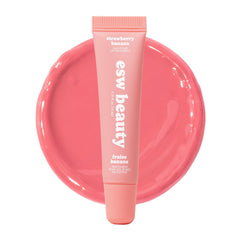 ESW Beauty front packaging showing strawberry banana smoothie tint and benefits