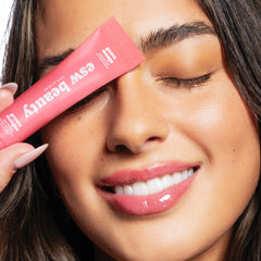ESW Beauty open cap texture close-up showing creamy shea-based formula for hydration