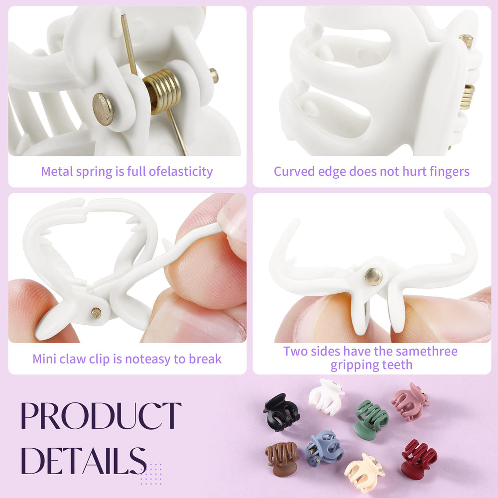 ETANEAR clips securing a half-up hairstyle, secure no-slip hold benefit