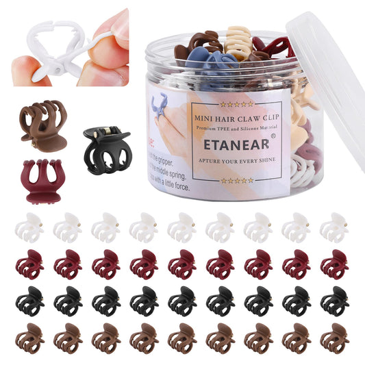 ETANEAR front packaging showing 36 mini clips and reusable box, convenient storage benefit