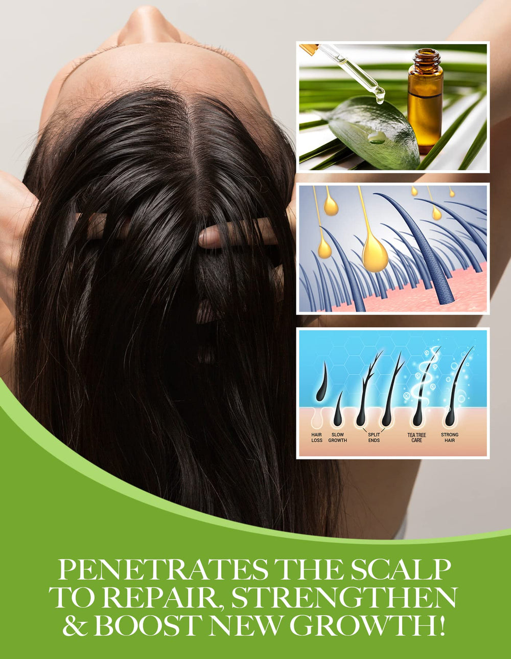 Ethereal Nature before and after hair comparison illustrating improved softness and manageability