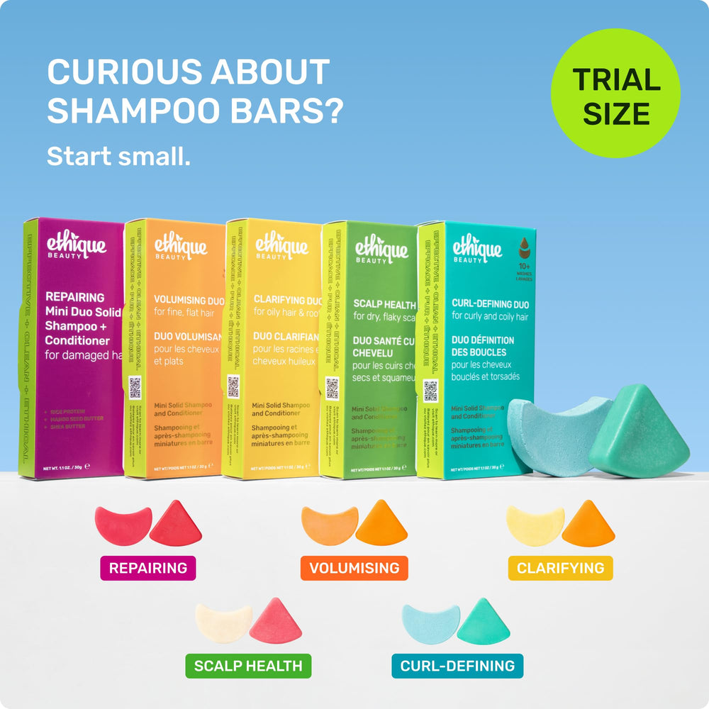 Ethique bars on bathroom shelf styled for sustainable routine inspiration