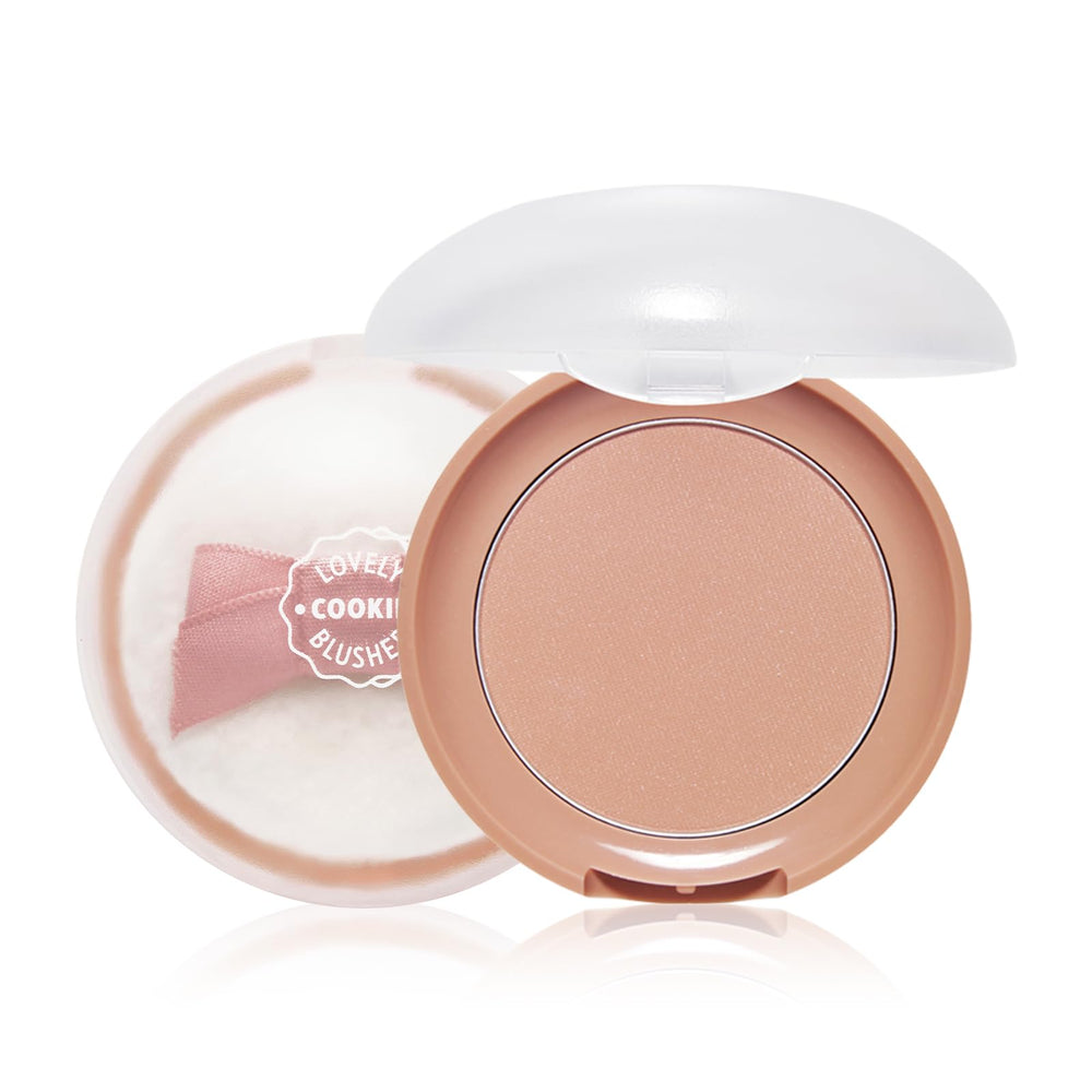 ETUDE compact front view showing BE101 Ginger Honey Cookie and portable design
