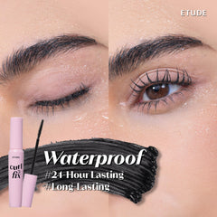 ETUDE mini mascara in purse showing travel-ready size and convenience benefit