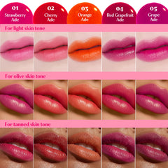 ETUDE tint texture swatch on skin showing smooth, blendable pigmentation