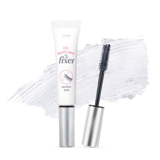 ETUDE Dr. Mascara Fixer front tube showing compact clear primer benefit